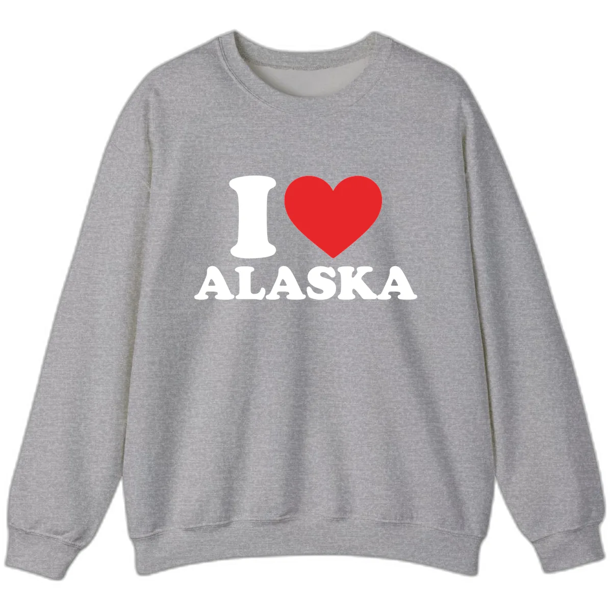 Pure Love Heart Sweatshirt in Sport Grey
