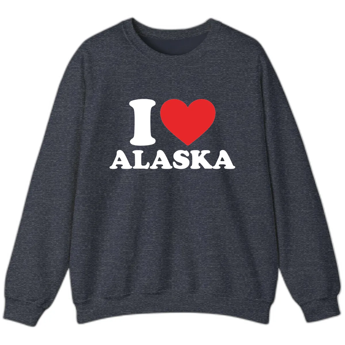 Pure Love Heart Sweatshirt in Heather Sport Dark Navy