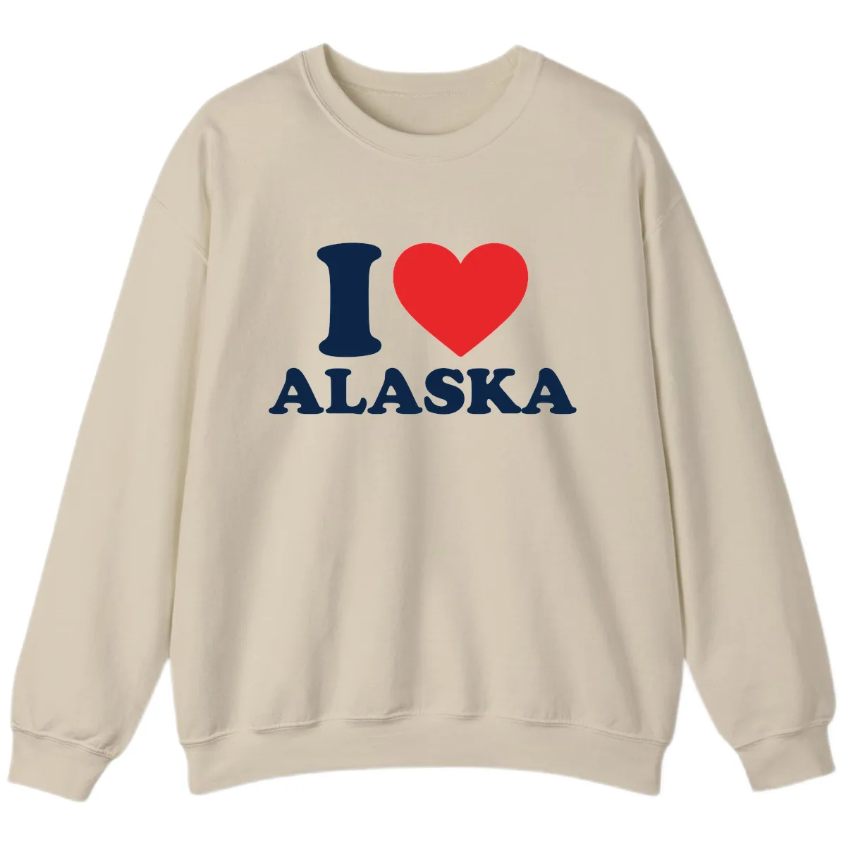 Pure Love Heart Sweatshirt in Sand