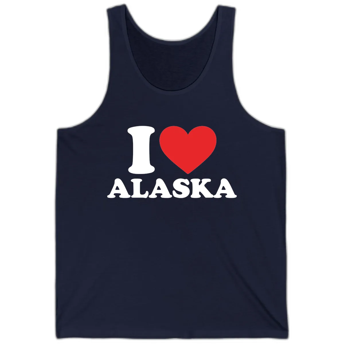 Pure Love Heart Tank in Navy