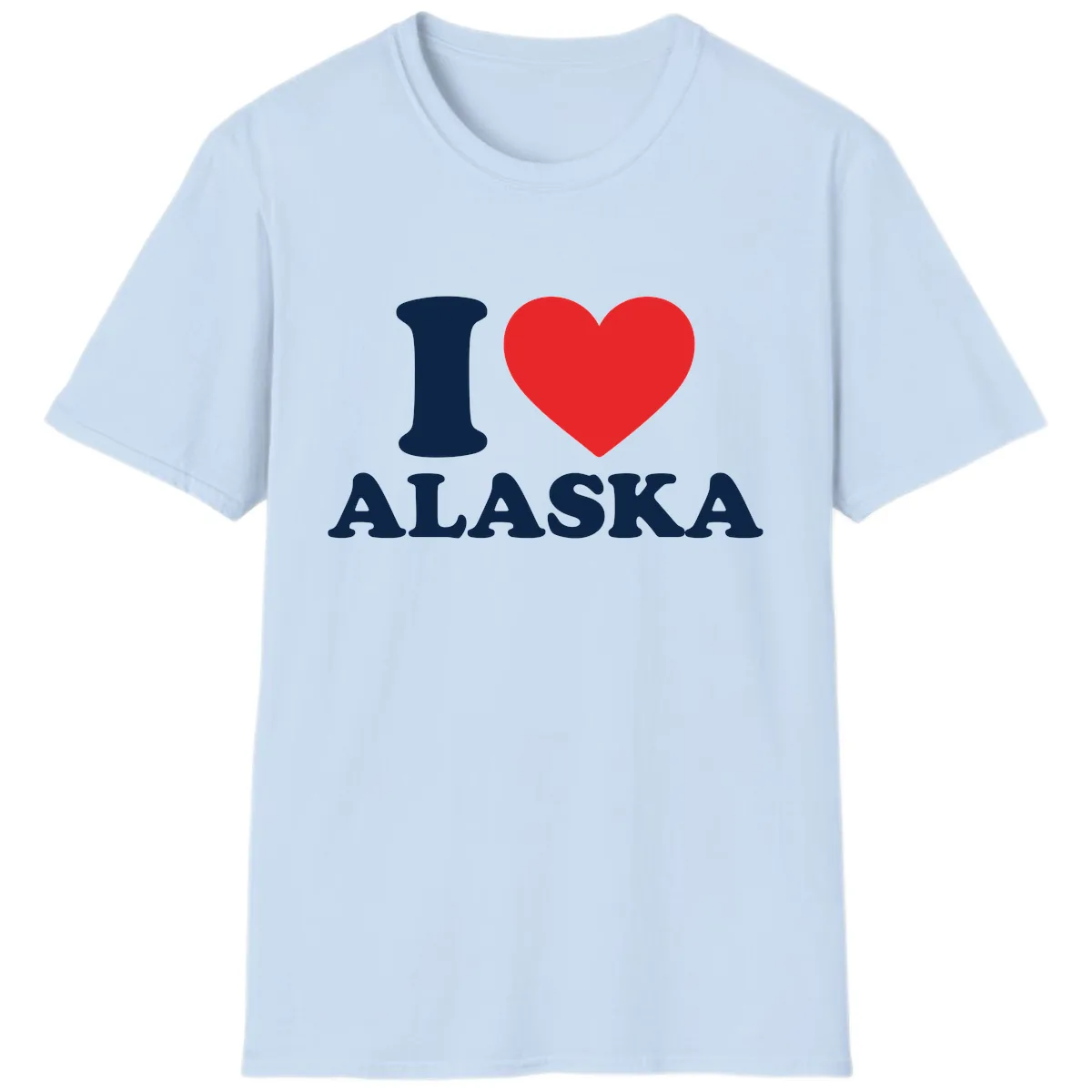 Pure Love Heart T-Shirt in Light Blue