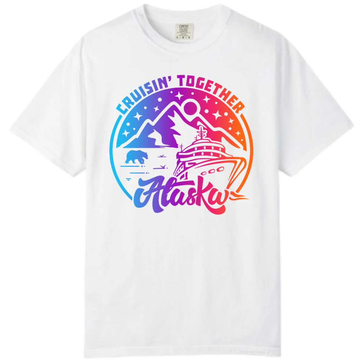Cruisin' Together Alaska Comfort Color in White