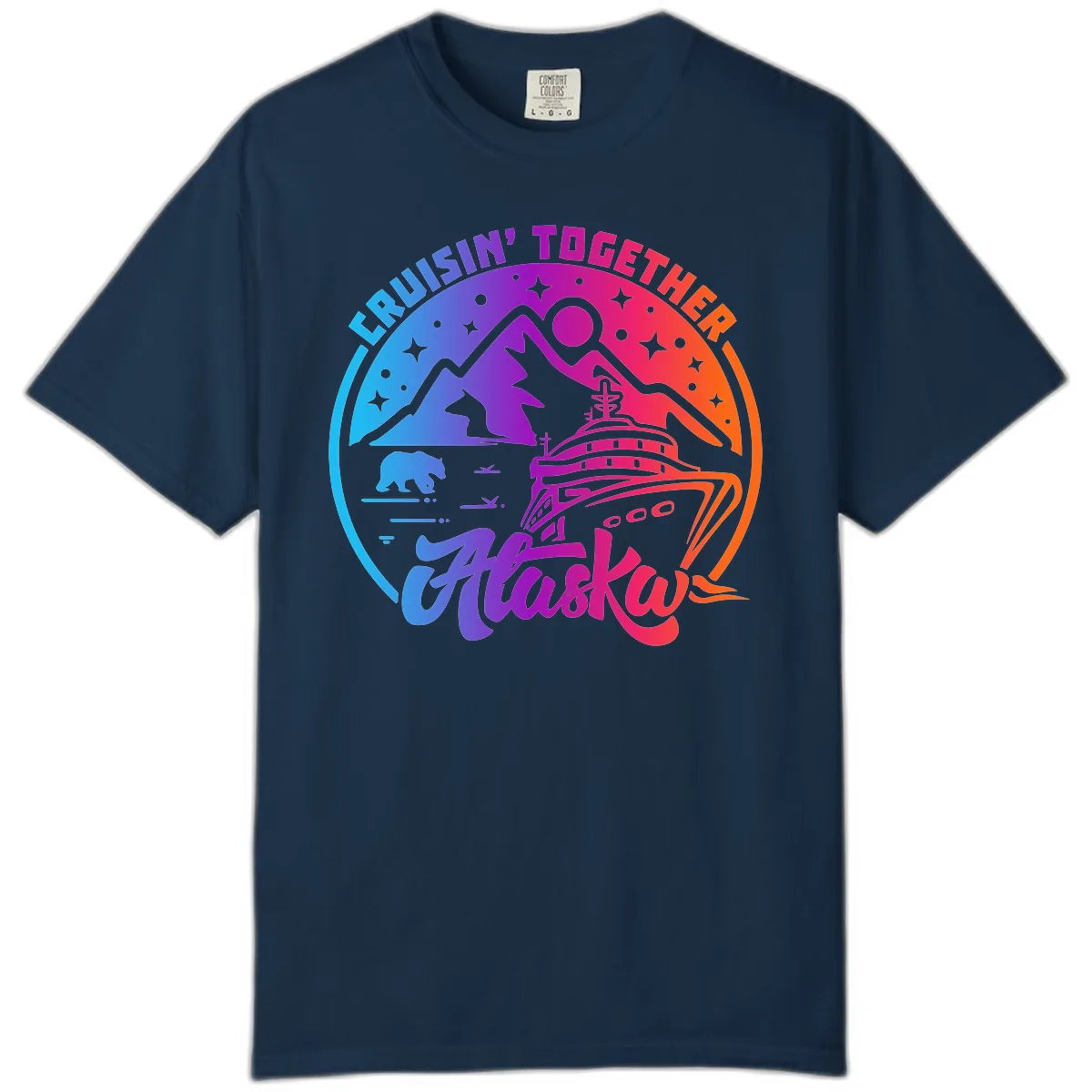 Cruisin' Together Alaska Comfort Color in True Navy
