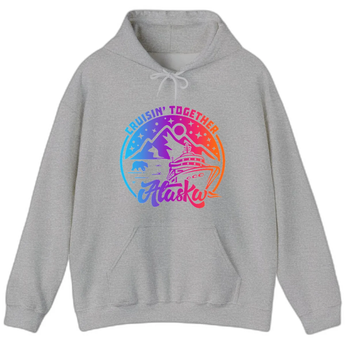 Cruisin' Together Alaska Hoodie in Sport Grey