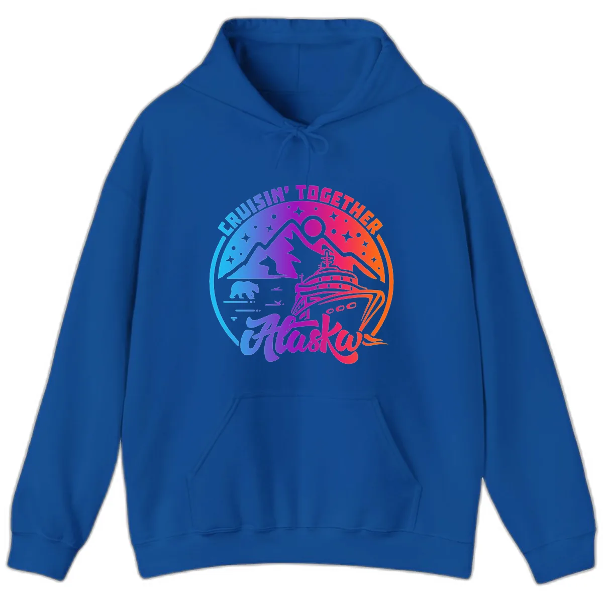 Cruisin' Together Alaska Hoodie in Royal