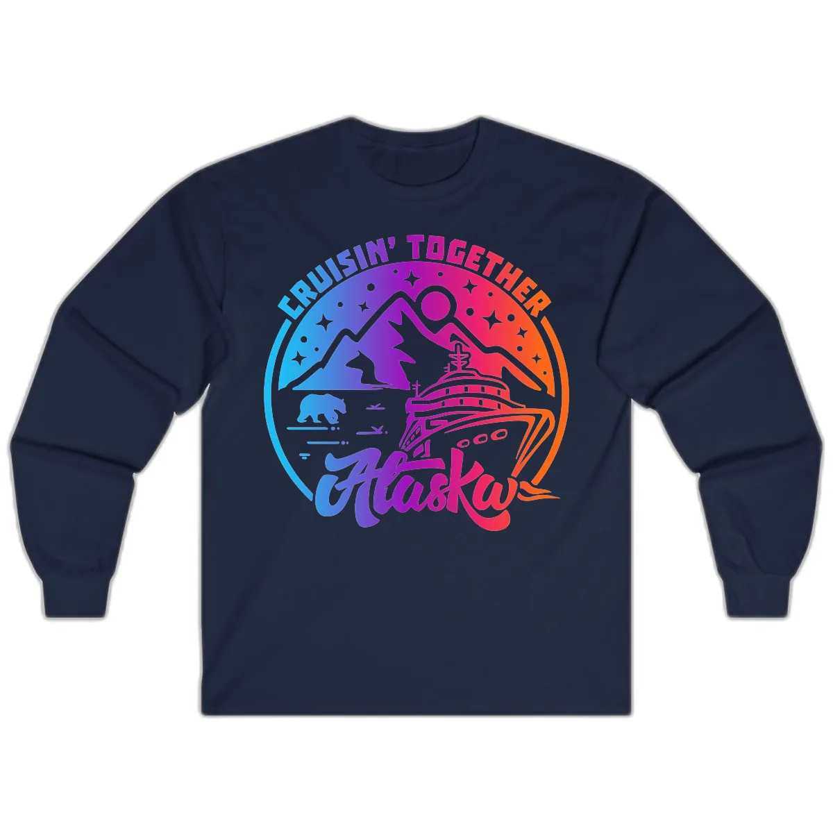 Cruisin' Together Alaska Long Sleeve in Navy