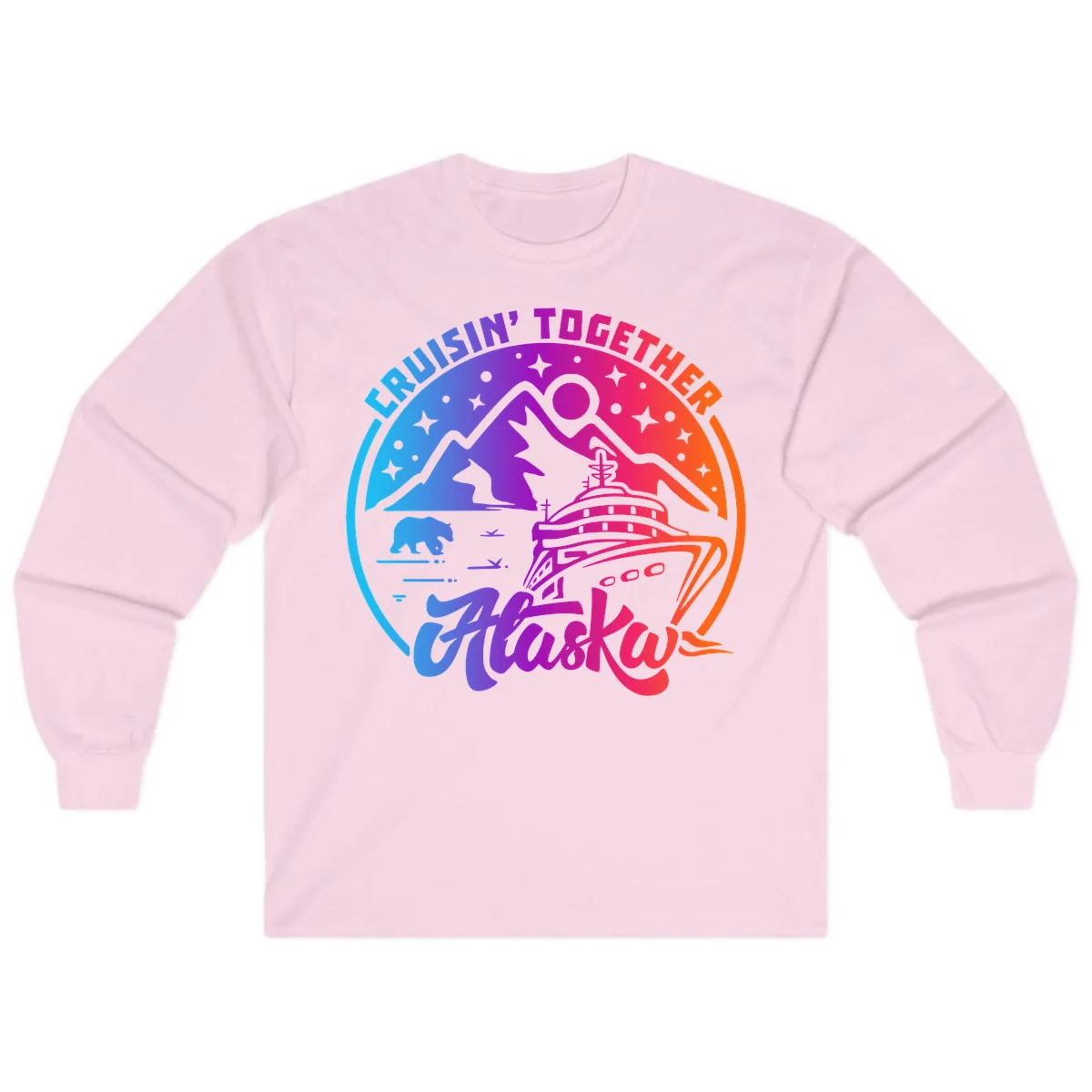 Cruisin' Together Alaska Long Sleeve in Light Pink