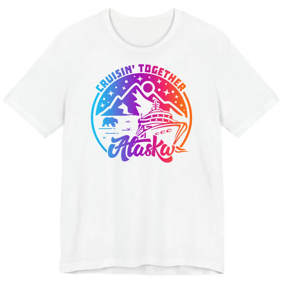 Cruisin' Together Alaska Premium T-Shirt in White