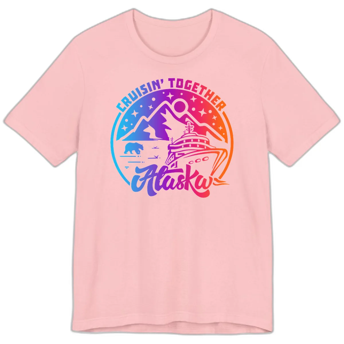 Cruisin' Together Alaska Premium T-Shirt in Pink