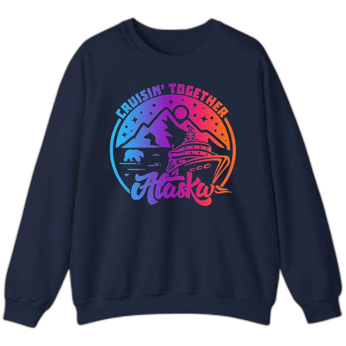 Cruisin' Together Alaska Sweatshirt in Navy