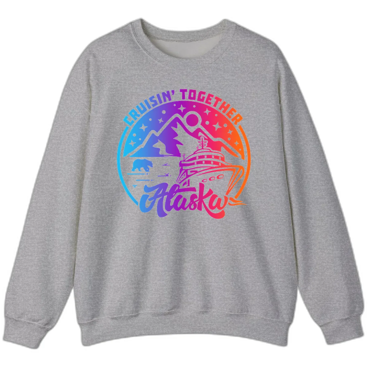 Cruisin' Together Alaska Sweatshirt in Sport Grey