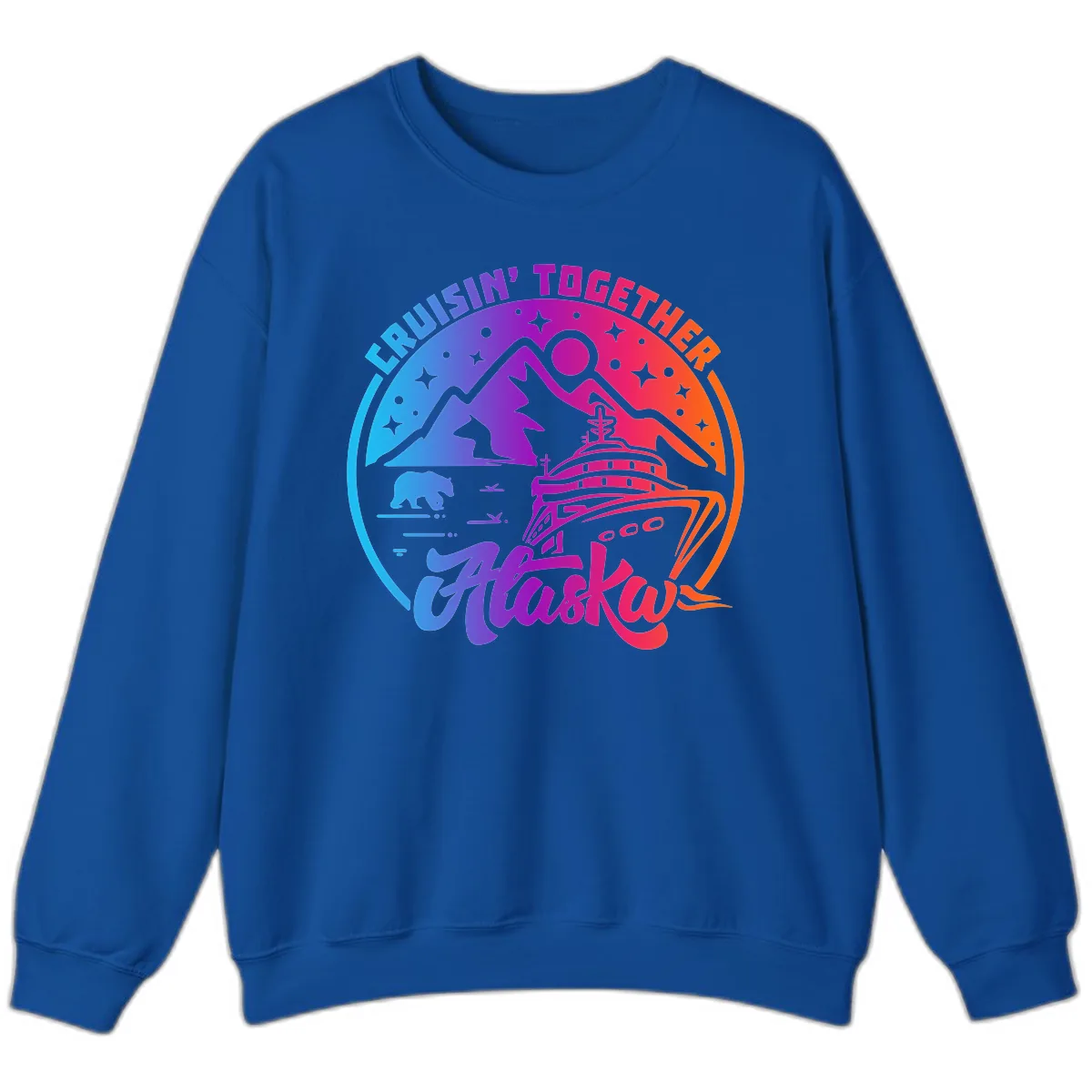 Cruisin' Together Alaska Sweatshirt in Royal
