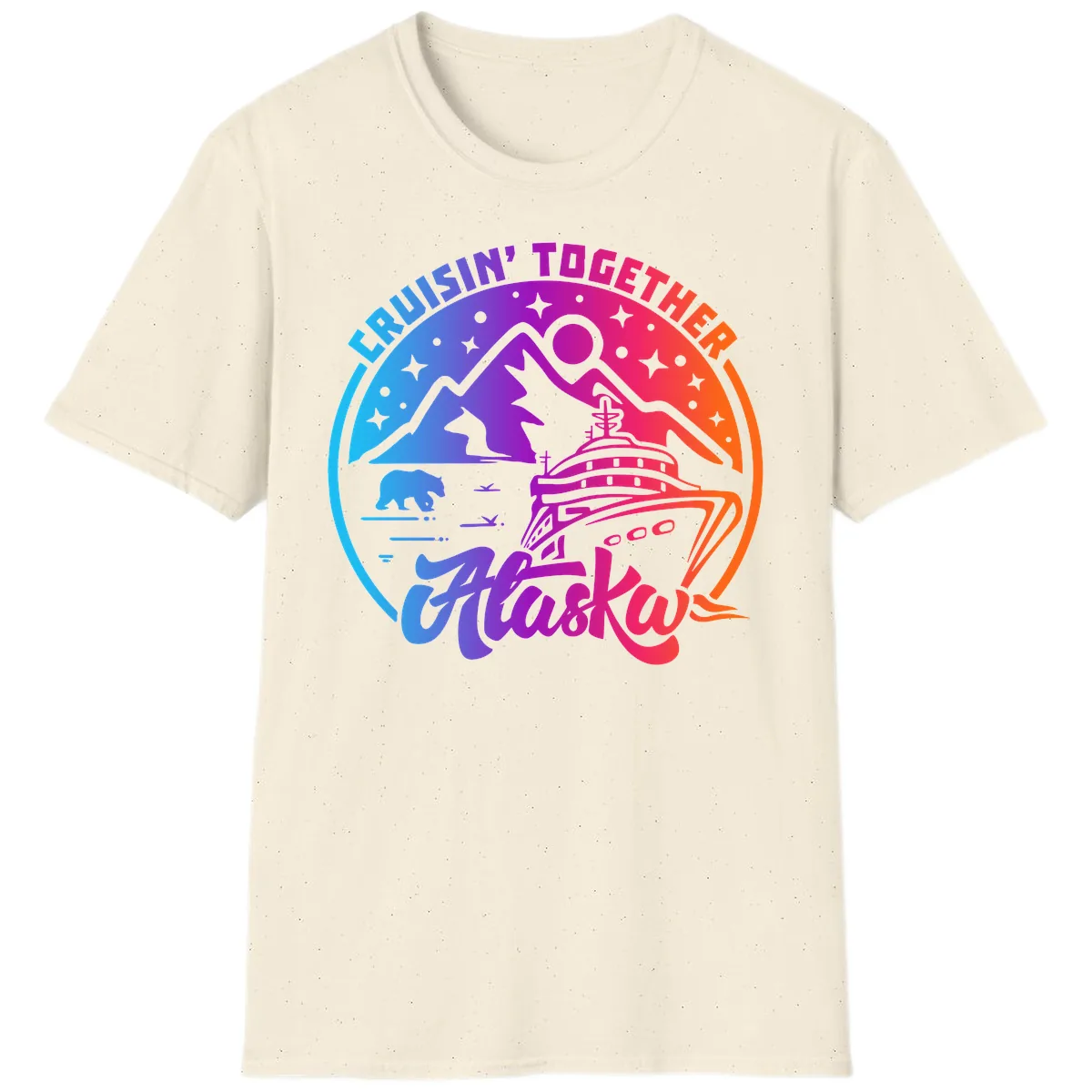 Cruisin' Together Alaska T-Shirt in Natural