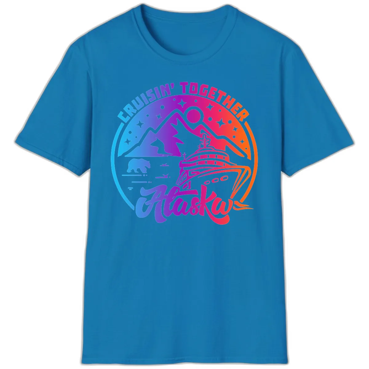 Cruisin' Together Alaska T-Shirt in Sapphire