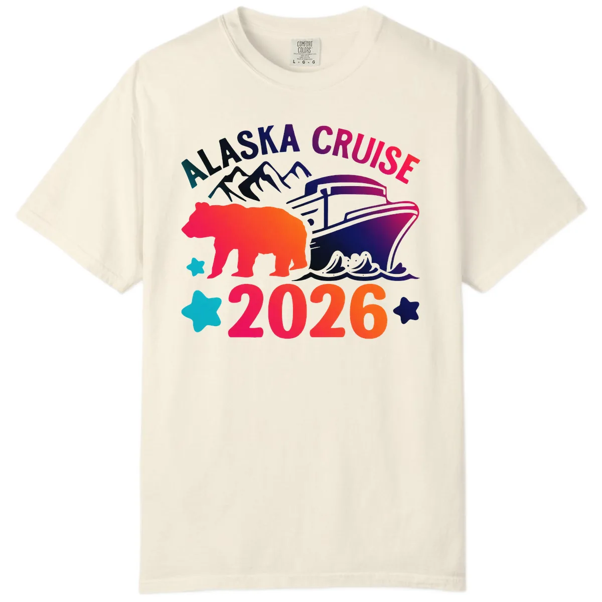 Alaska Cruise 2026 Adventure Comfort Color in Ivory