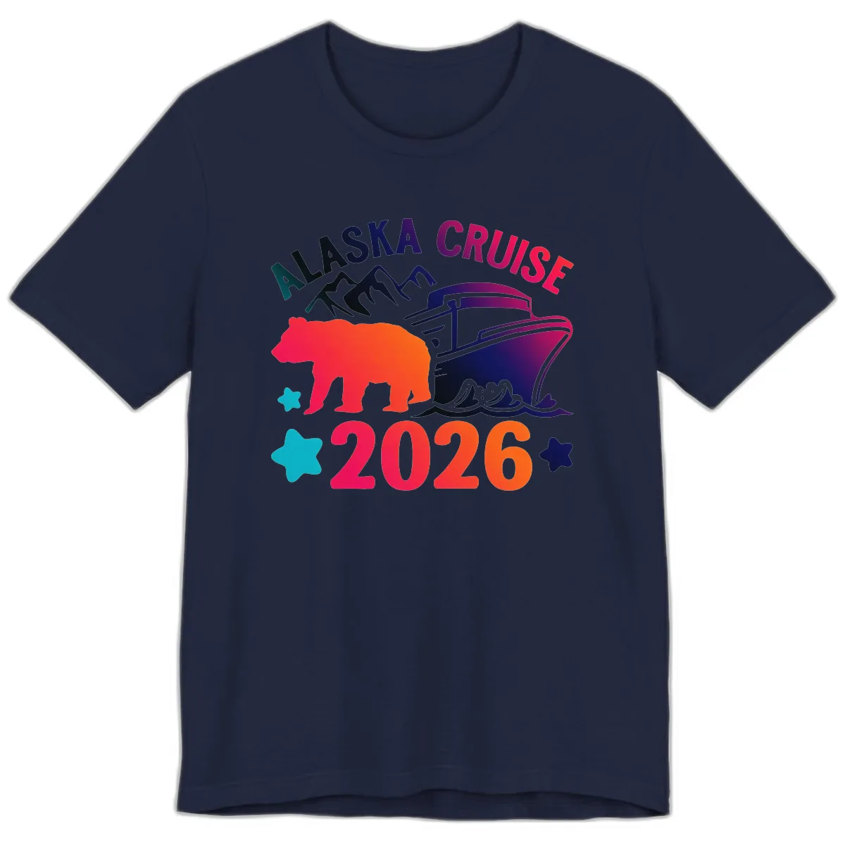 Alaska Cruise 2026 Adventure Premium T-Shirt in Navy