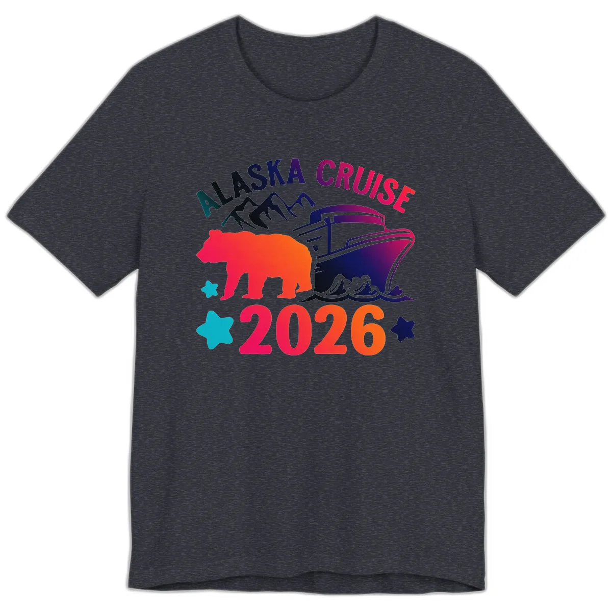 Alaska Cruise 2026 Adventure Premium T-Shirt in Heather Navy