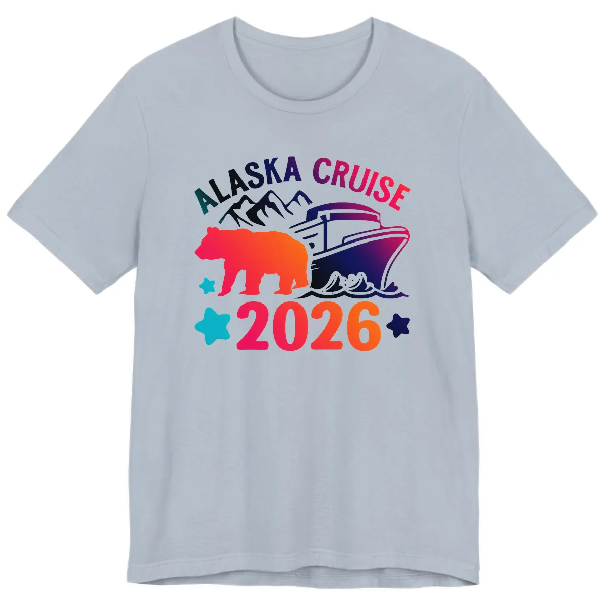 Alaska Cruise 2026 Adventure Premium T-Shirt in Light Blue
