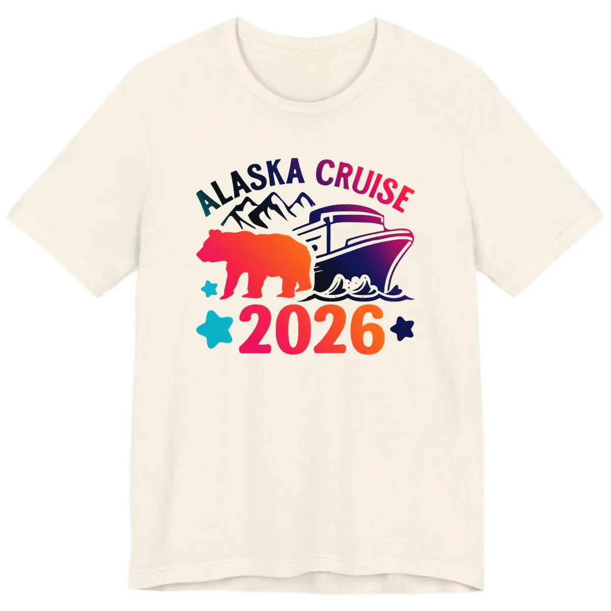 Alaska Cruise 2026 Adventure Premium T-Shirt in Natural