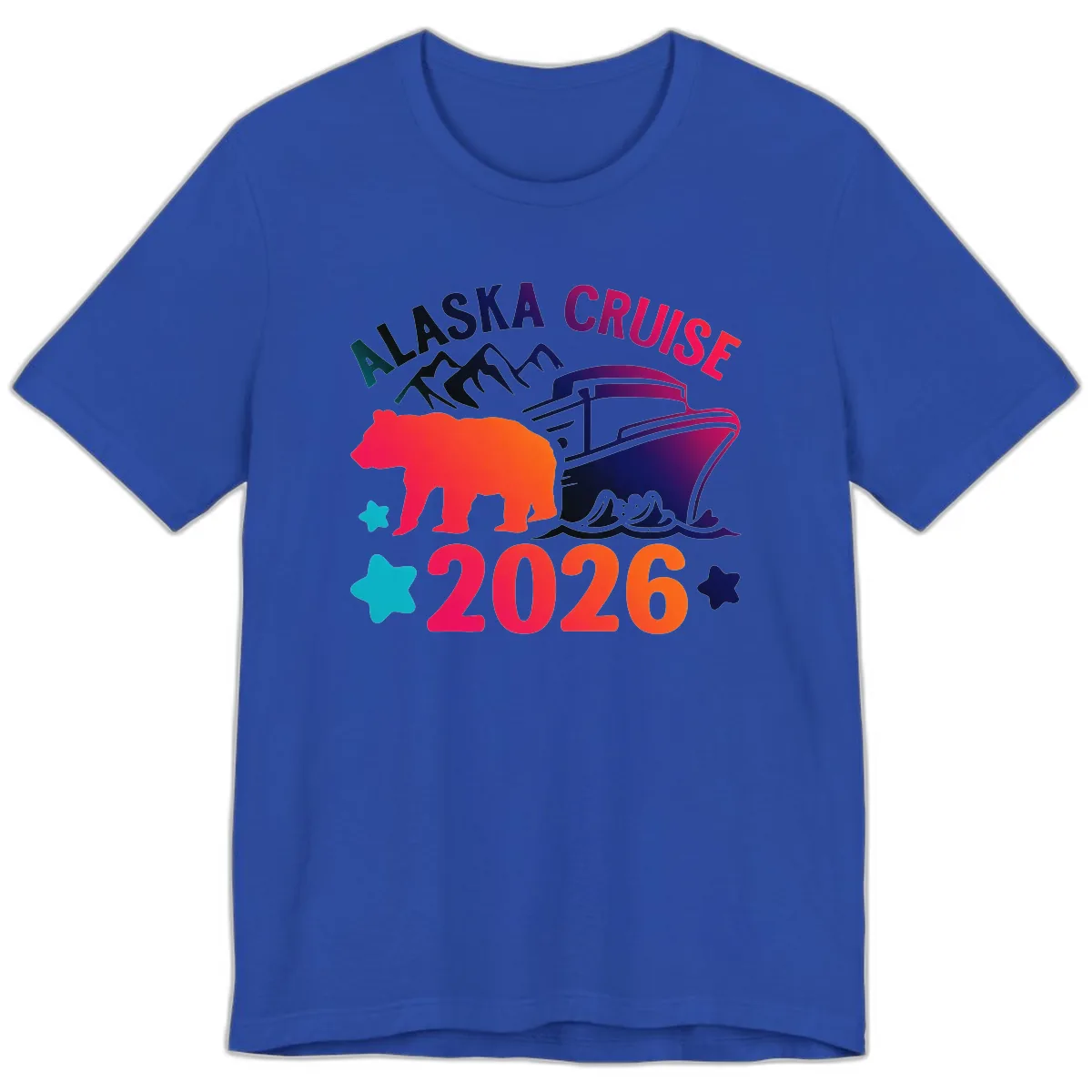 Alaska Cruise 2026 Adventure Premium T-Shirt in True Royal