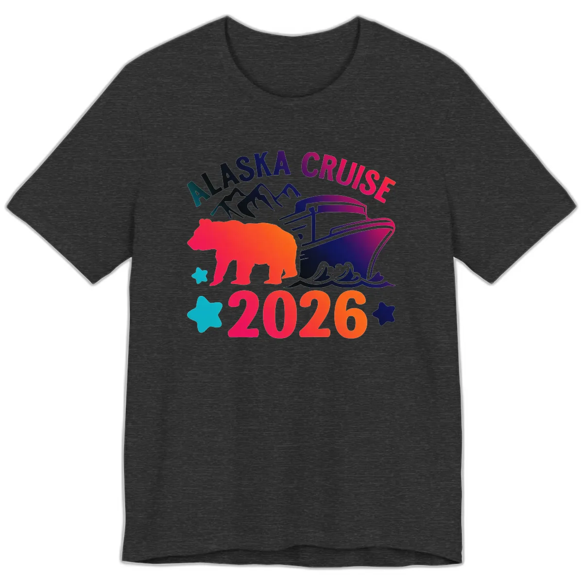 Alaska Cruise 2026 Adventure Premium T-Shirt in Dark Grey Heather