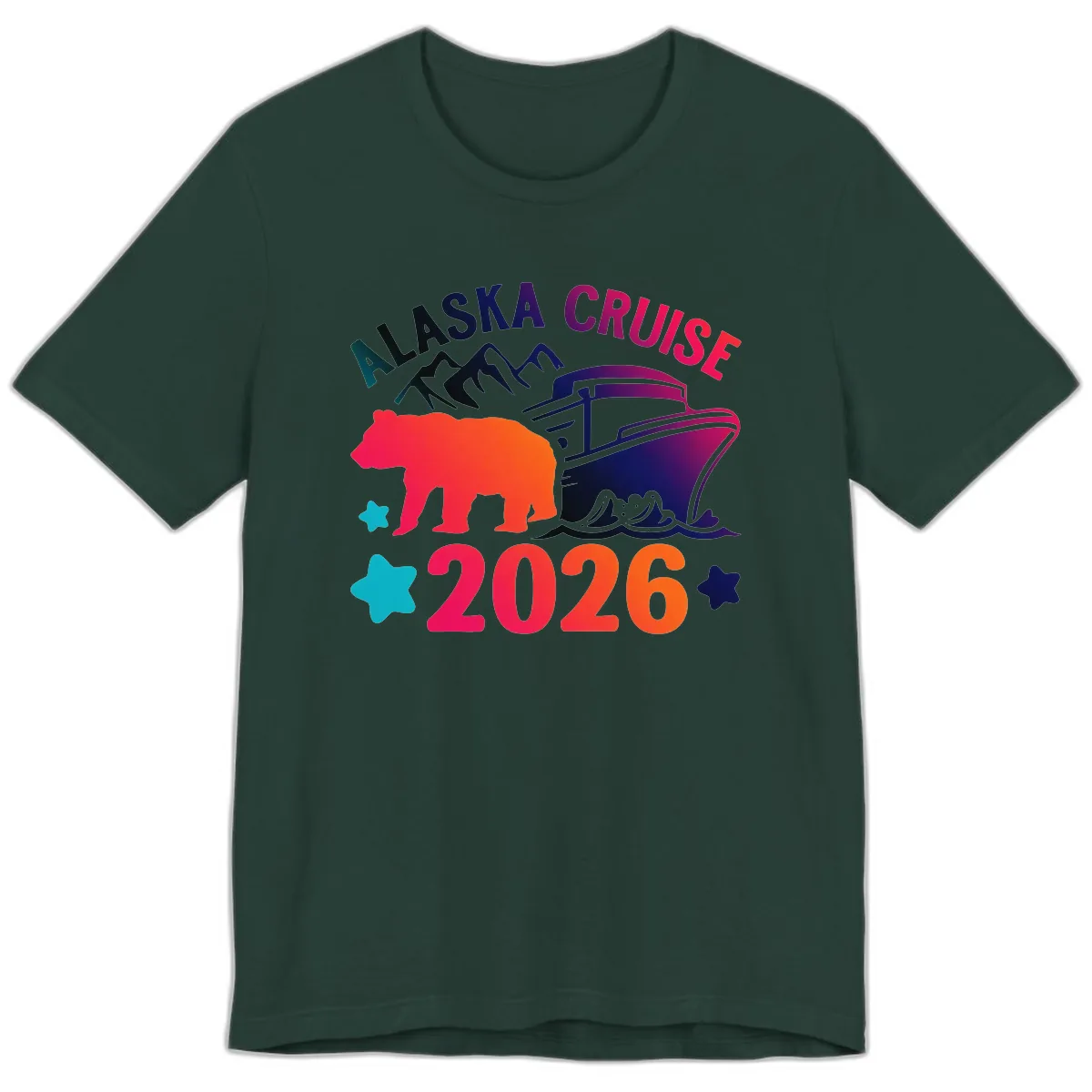 Alaska Cruise 2026 Adventure Premium T-Shirt in Forest
