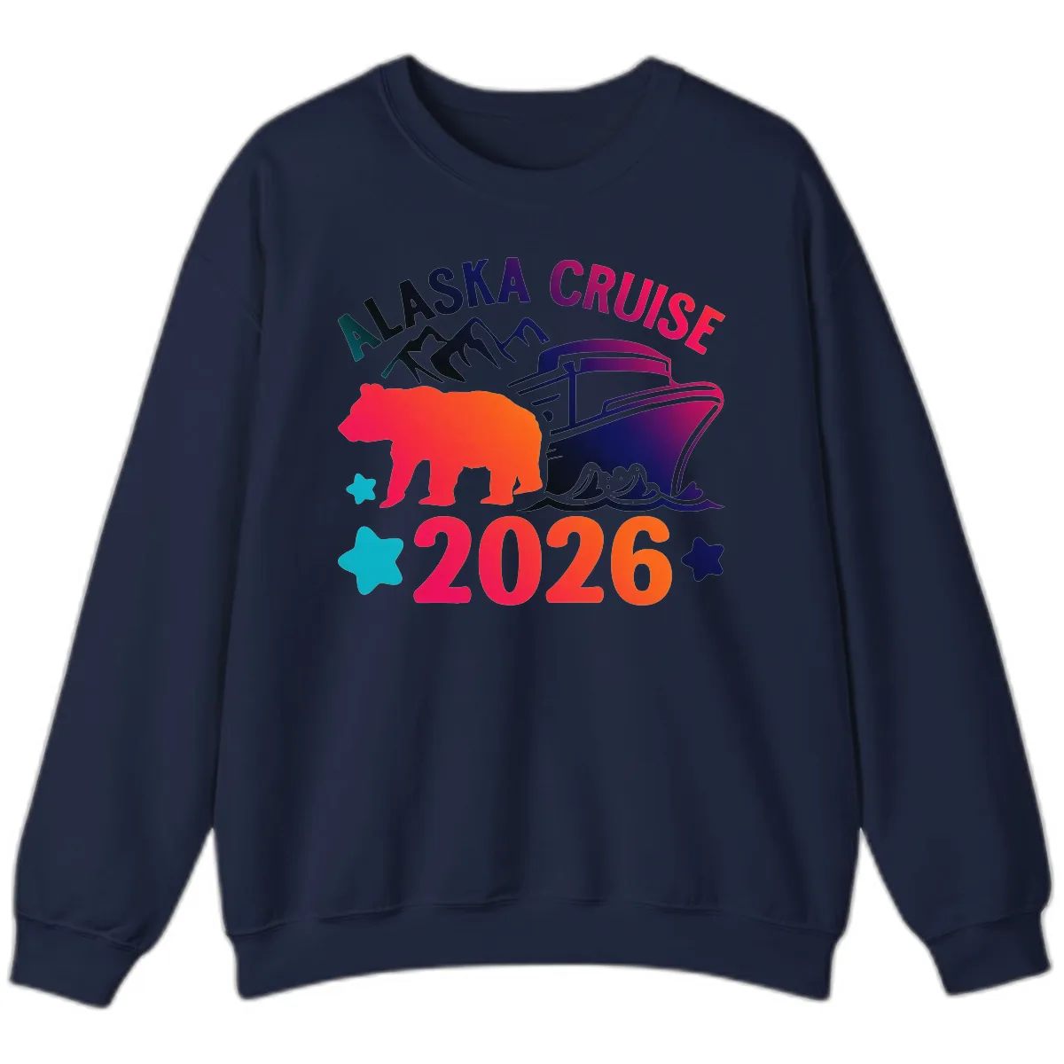 Alaska Cruise 2026 Adventure Sweatshirt in Navy
