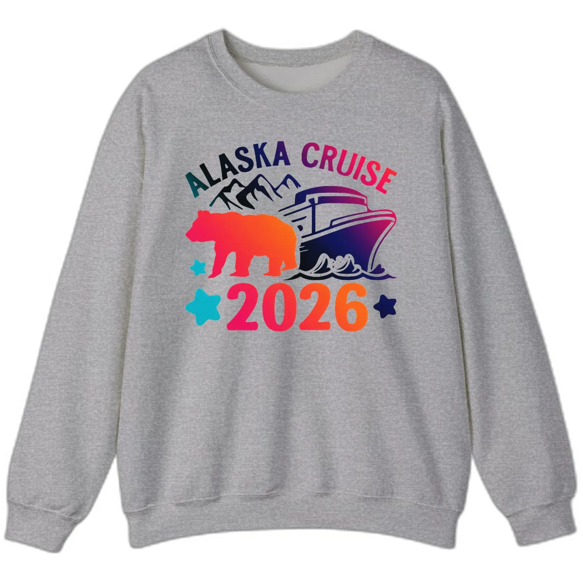 Alaska Cruise 2026 Adventure Sweatshirt in Sport Grey