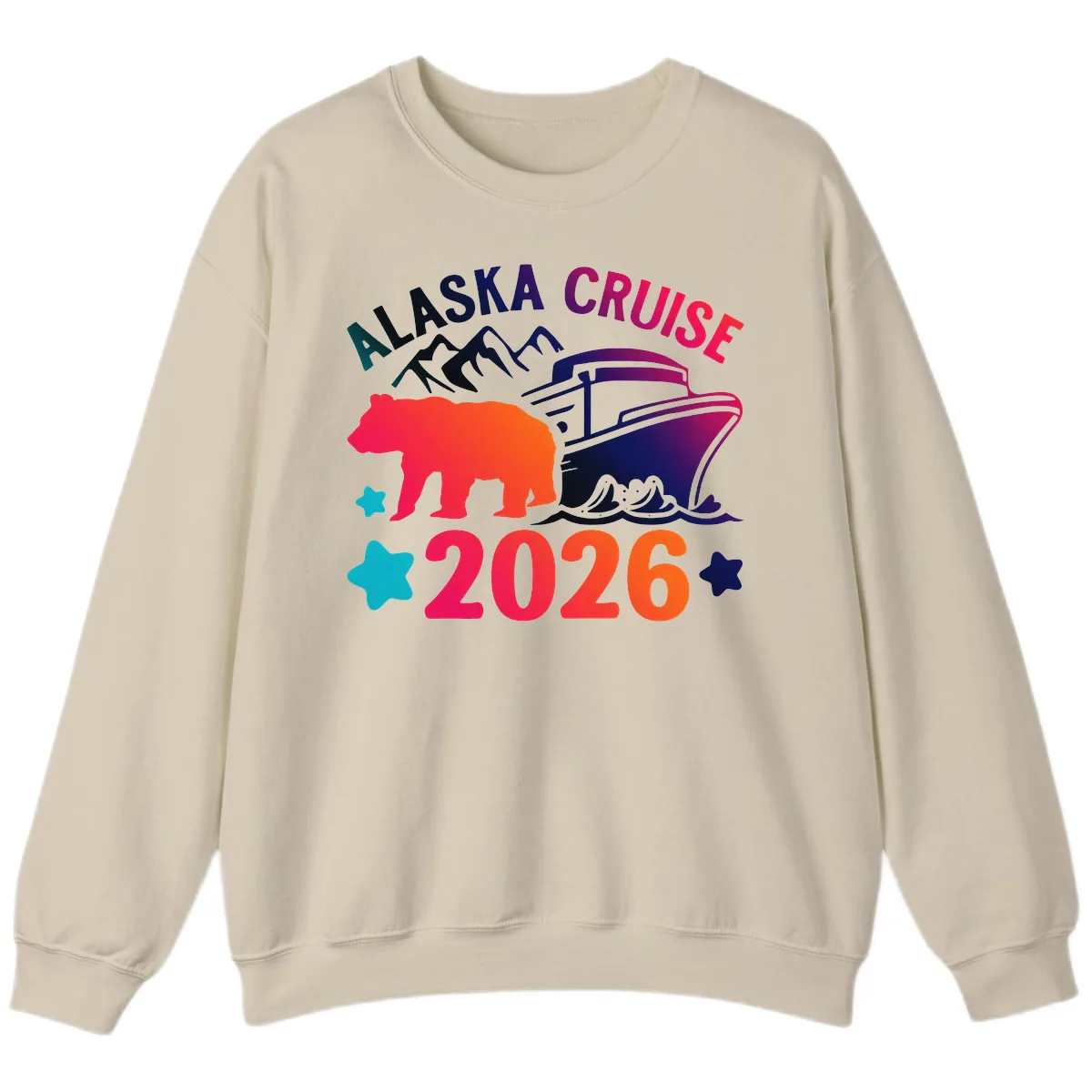 Alaska Cruise 2026 Adventure Sweatshirt in Sand
