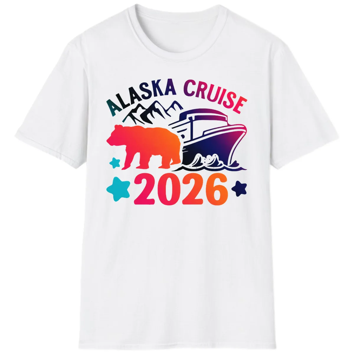 Alaska Cruise 2026 Adventure T-Shirt in White