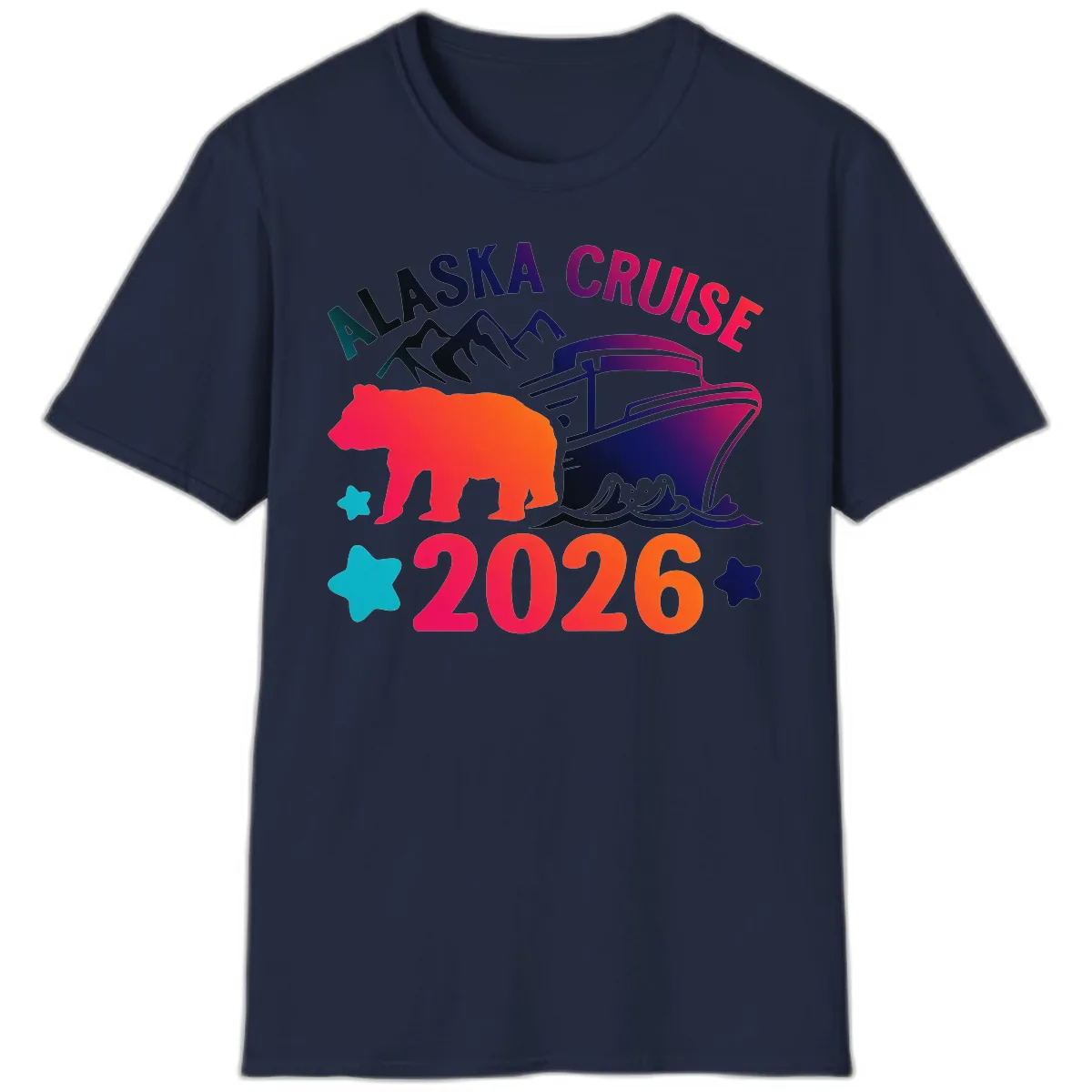Alaska Cruise 2026 Adventure T-Shirt in Navy
