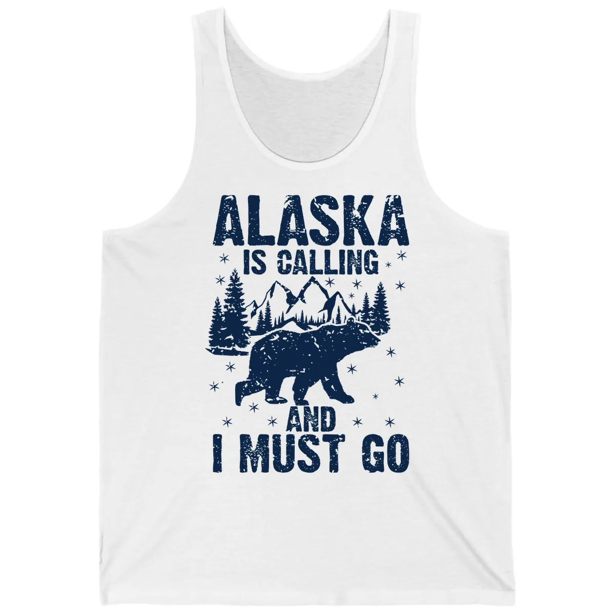 Alaska Is Calling And I Must Go Tank in White