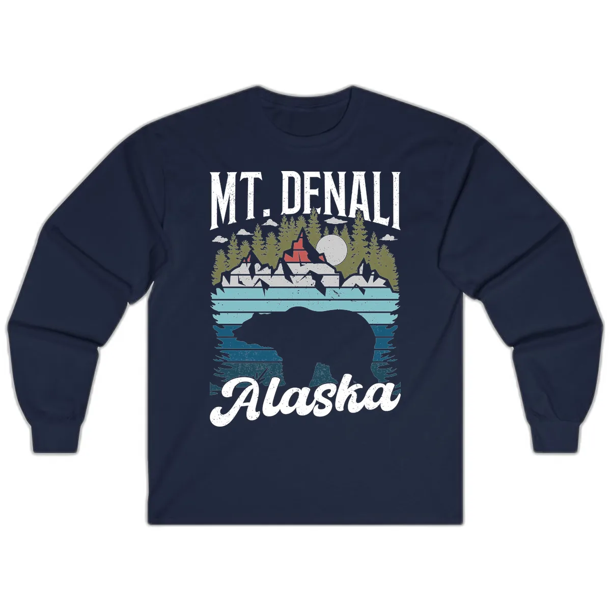 Bear Cave Winter Wonderland Long Sleeve in Navy
