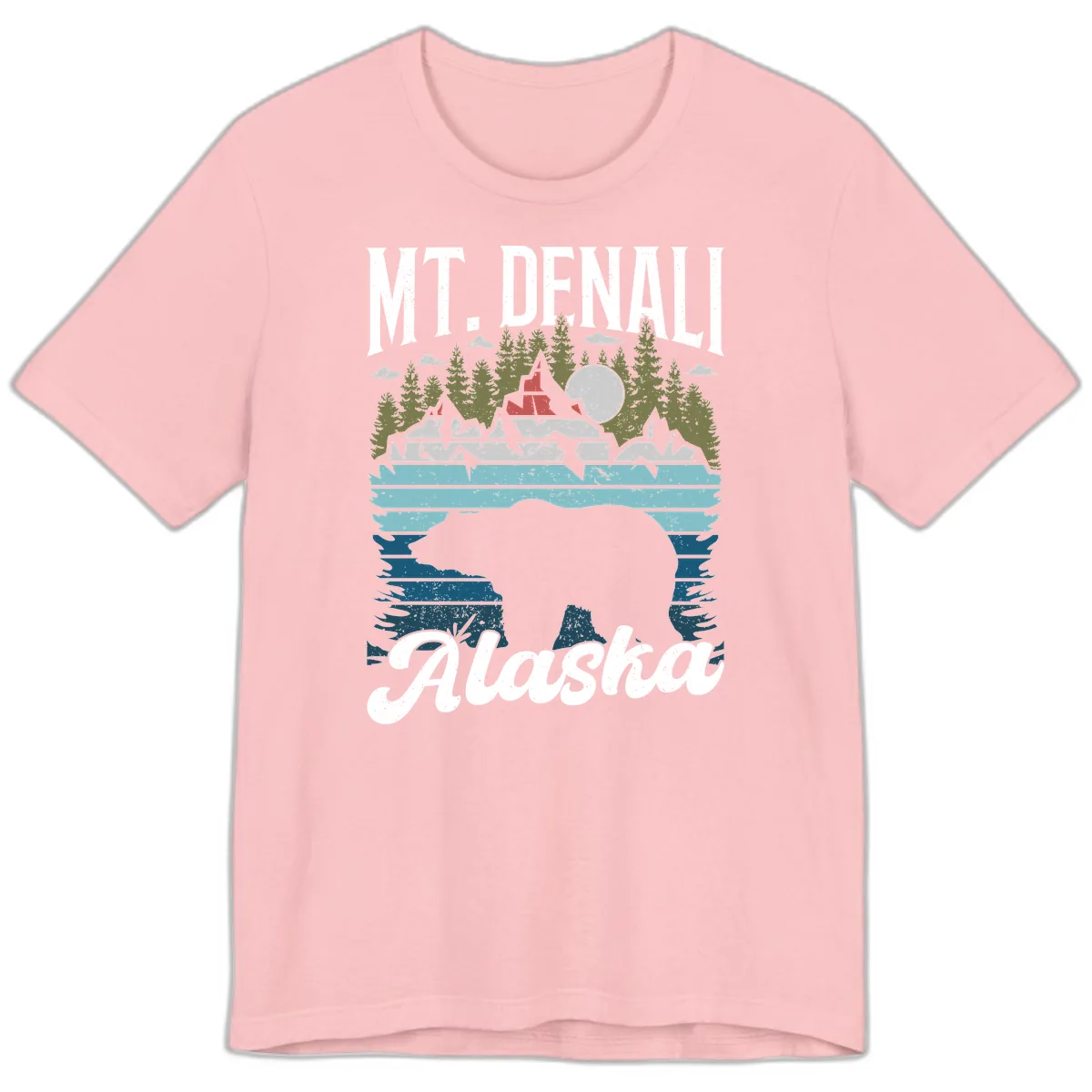 Bear Cave Winter Wonderland Premium T-Shirt in Pink