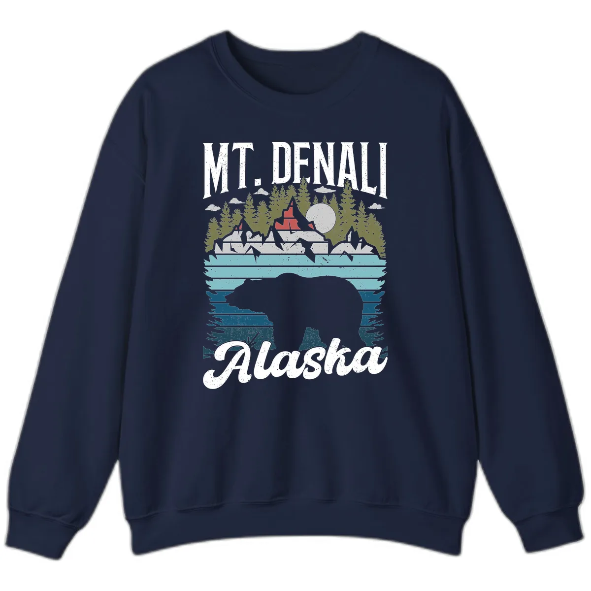 Bear Cave Winter Wonderland Sweatshirt in Navy