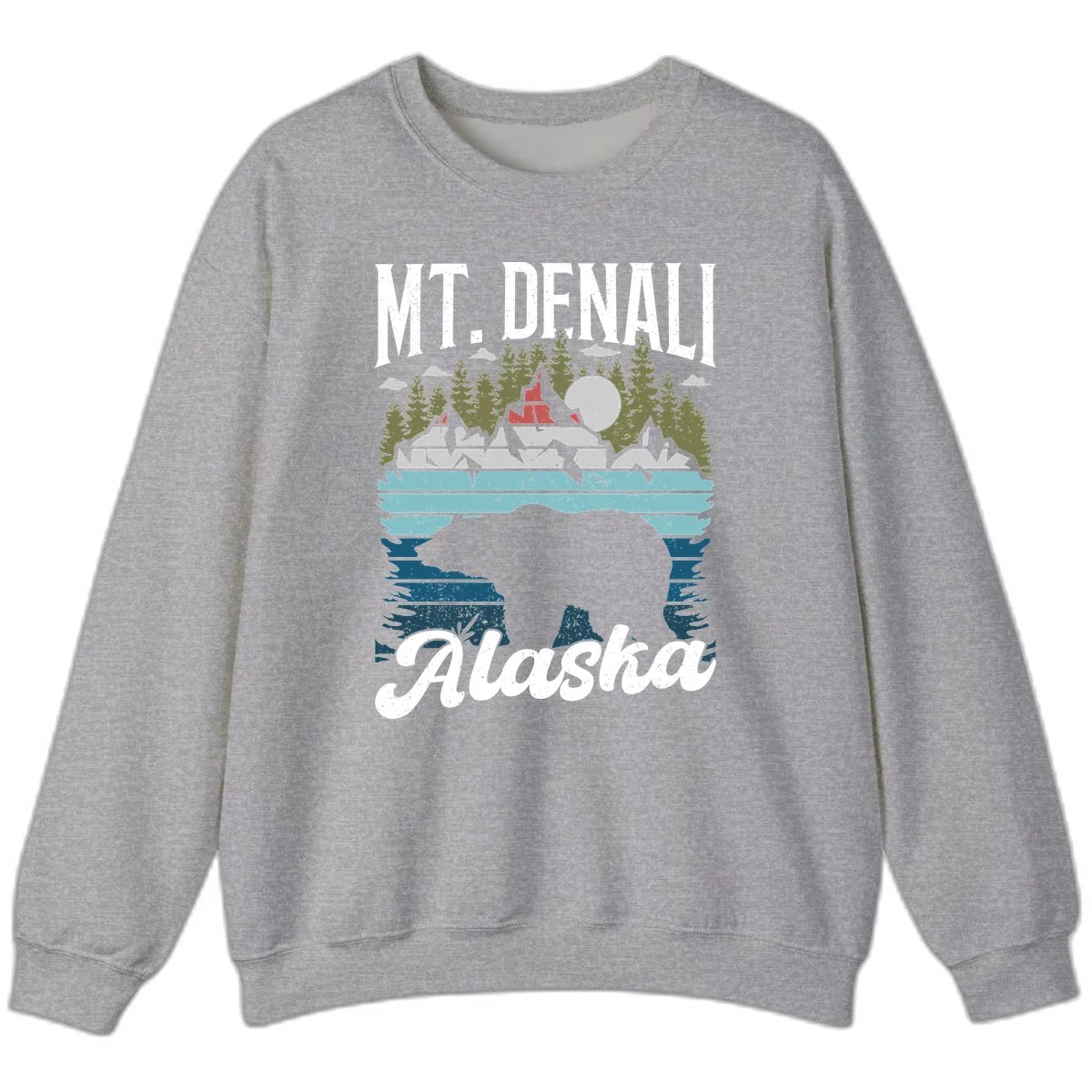 Bear Cave Winter Wonderland Sweatshirt in Sport Grey