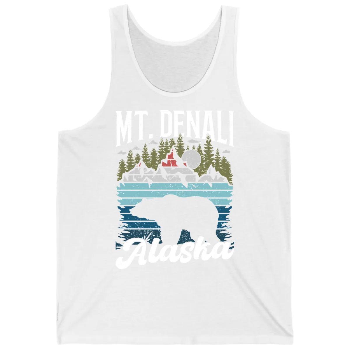 Bear Cave Winter Wonderland Tank in White
