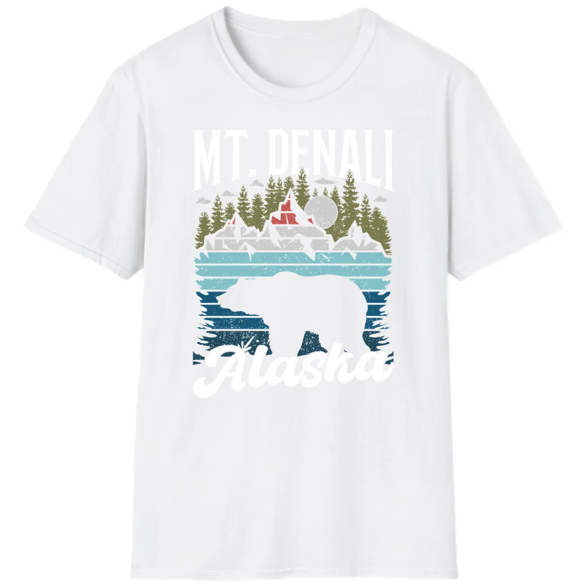 Bear Cave Winter Wonderland T-Shirt in White