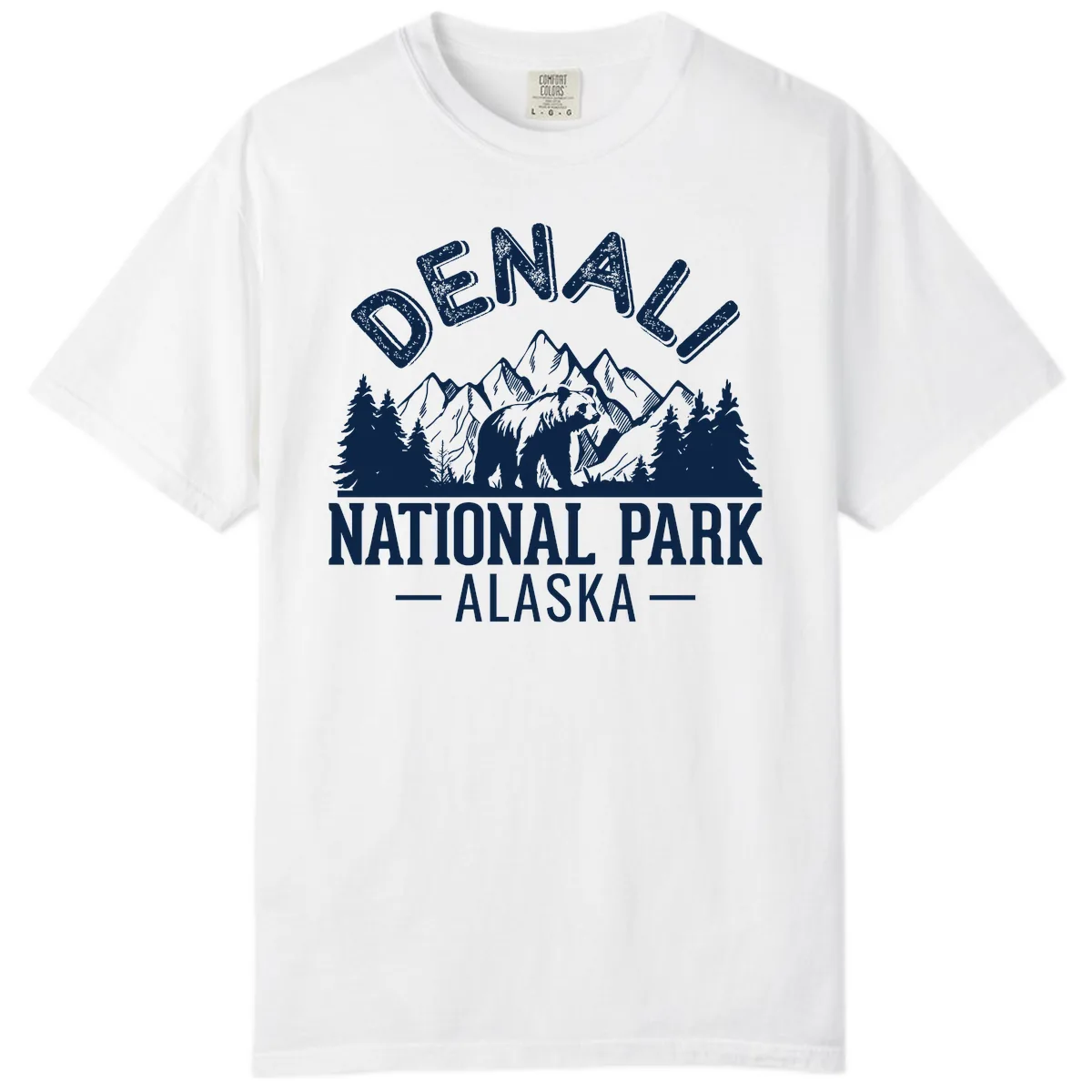 Denali National Park Alaska Wilderness Comfort Color in White