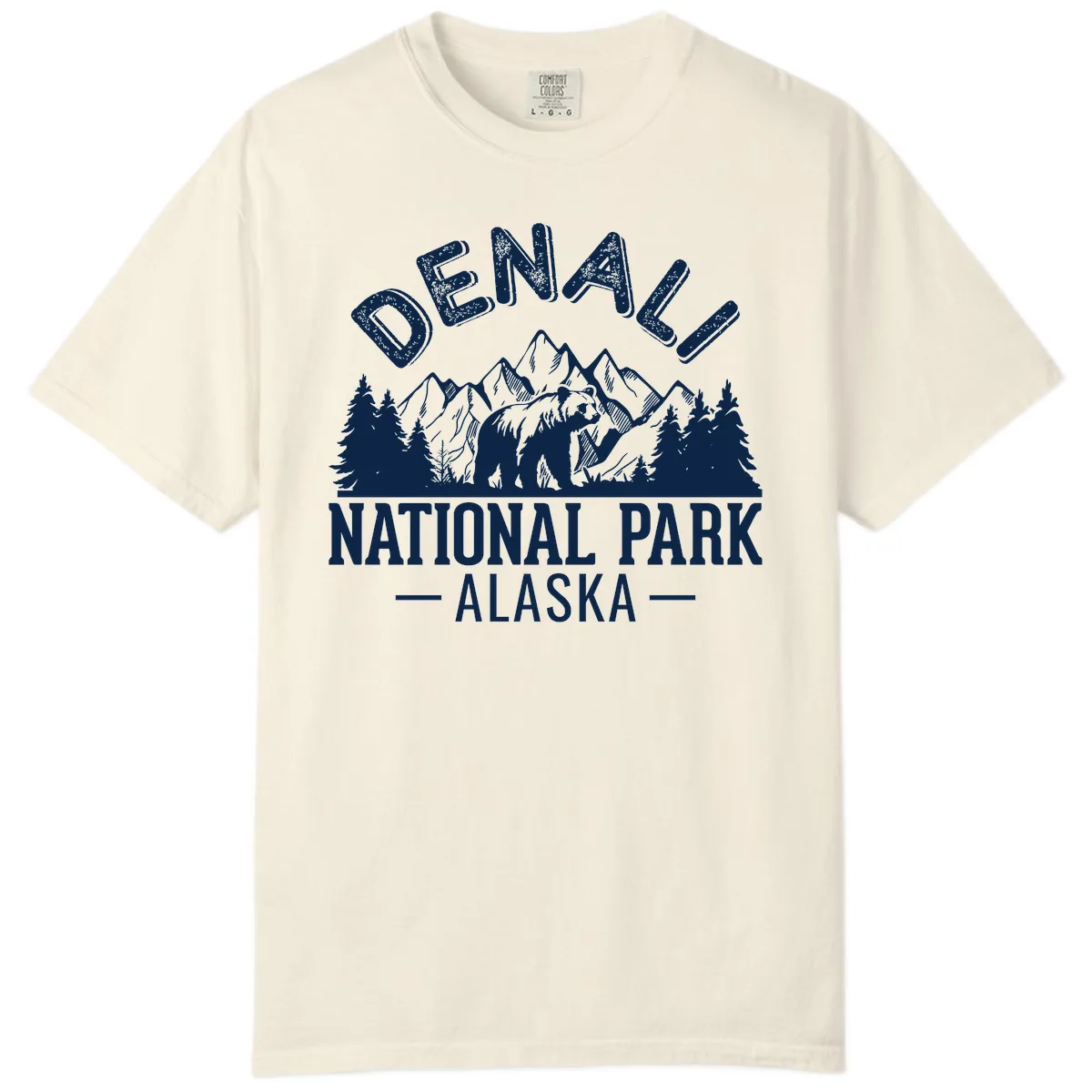 Denali National Park Alaska Wilderness Comfort Color in Ivory