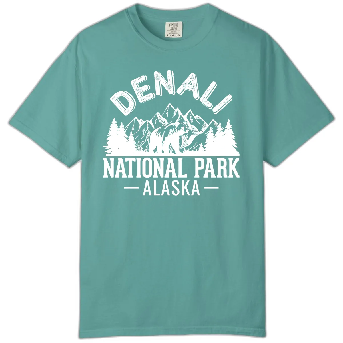 Denali National Park Alaska Wilderness Comfort Color in Seafoam