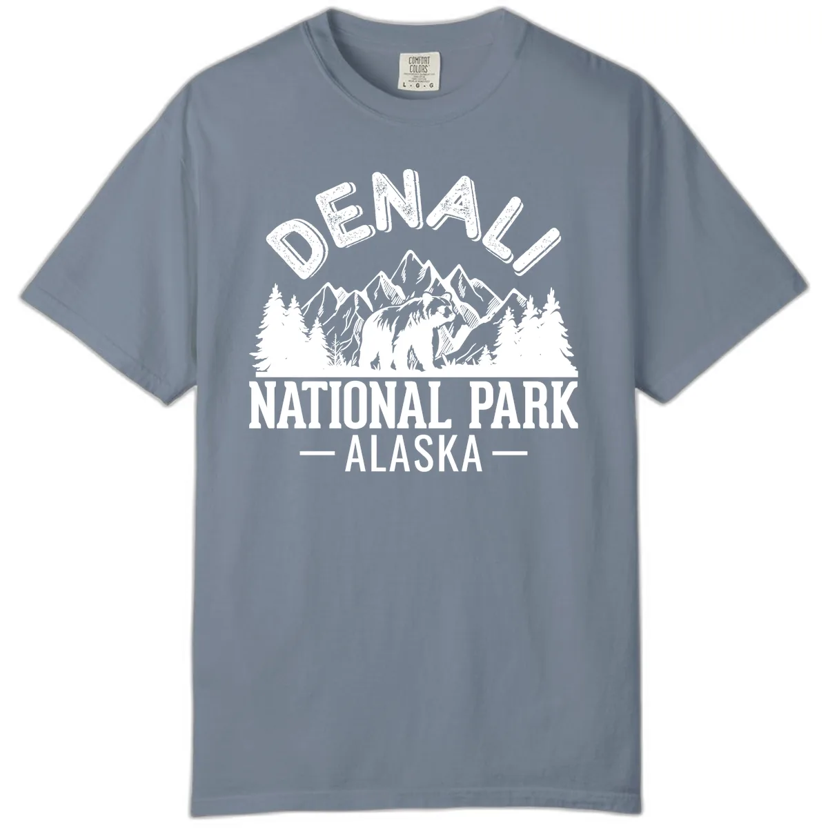 Denali National Park Alaska Wilderness Comfort Color in Blue Jean