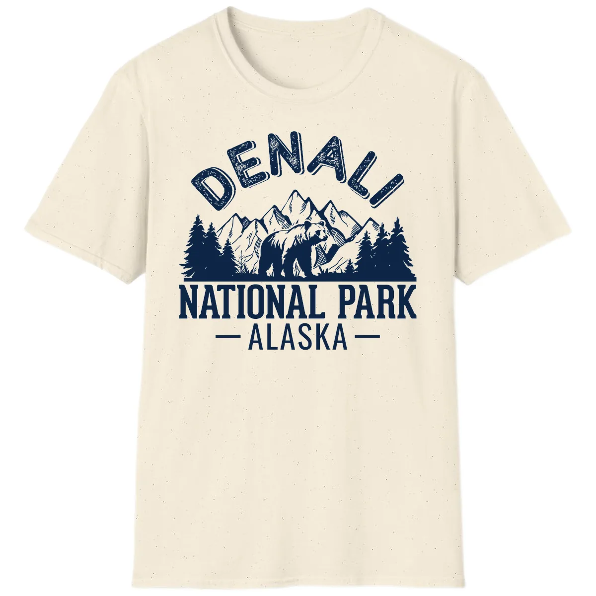 Denali National Park Alaska Wilderness T-Shirt in Natural