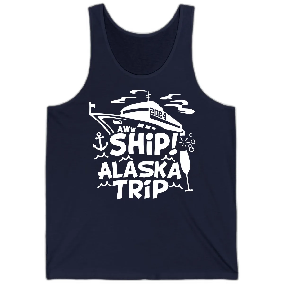 Aww Ship Alaska Trip 2024 Tank in Navy