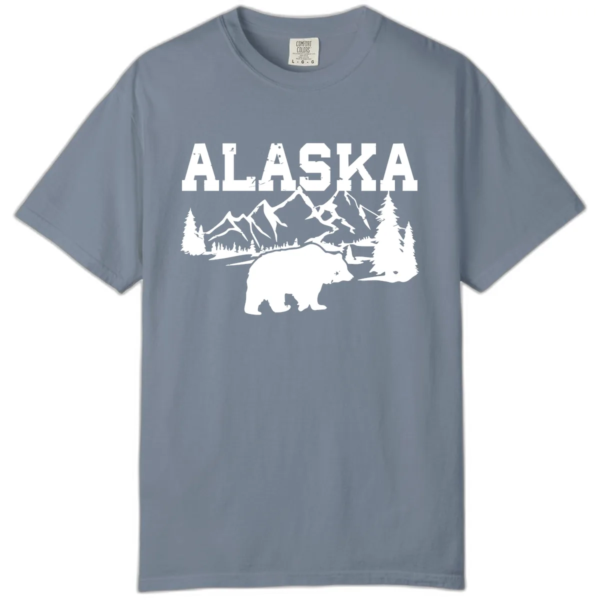 Alaska Bear Mountain Wilderness Cruise Comfort Color in Blue Jean