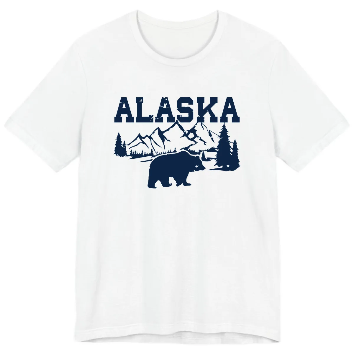 Alaska Bear Mountain Wilderness Cruise Premium T-Shirt in White
