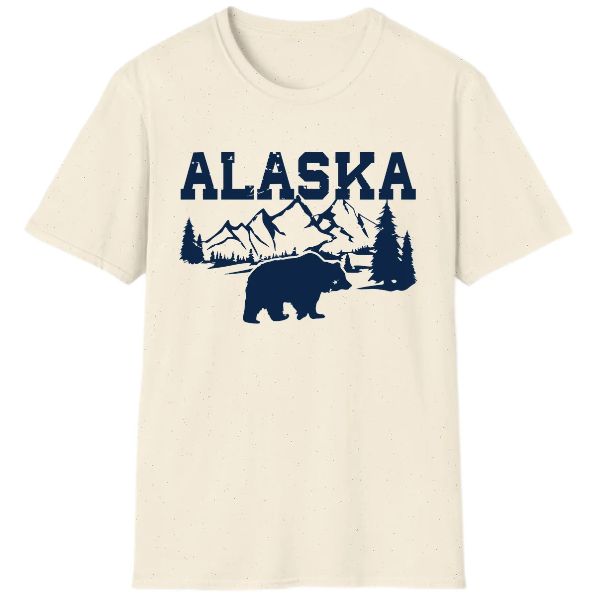 Alaska Bear Mountain Wilderness Cruise T-Shirt in Natural