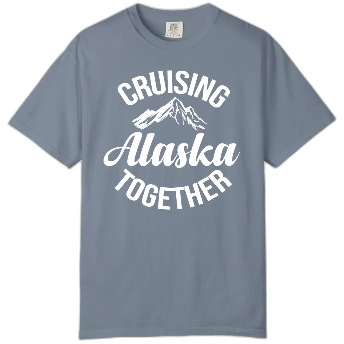Cruising Alaska Together Mountain Comfort Color in Blue Jean