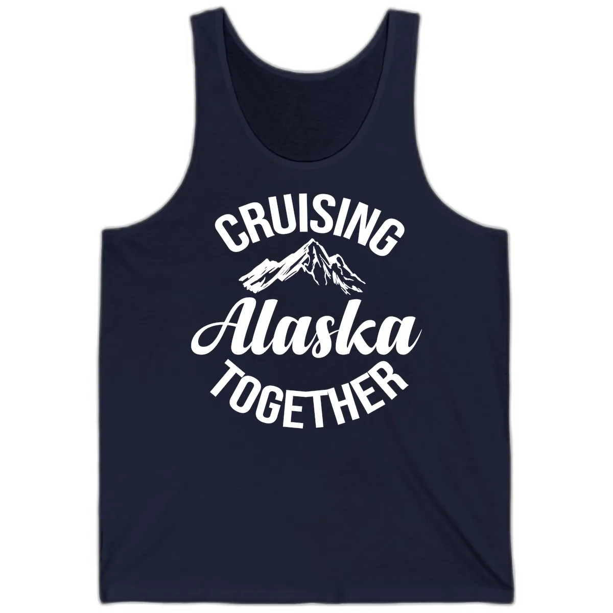 Cruising Alaska Together Mountain Tank in Navy