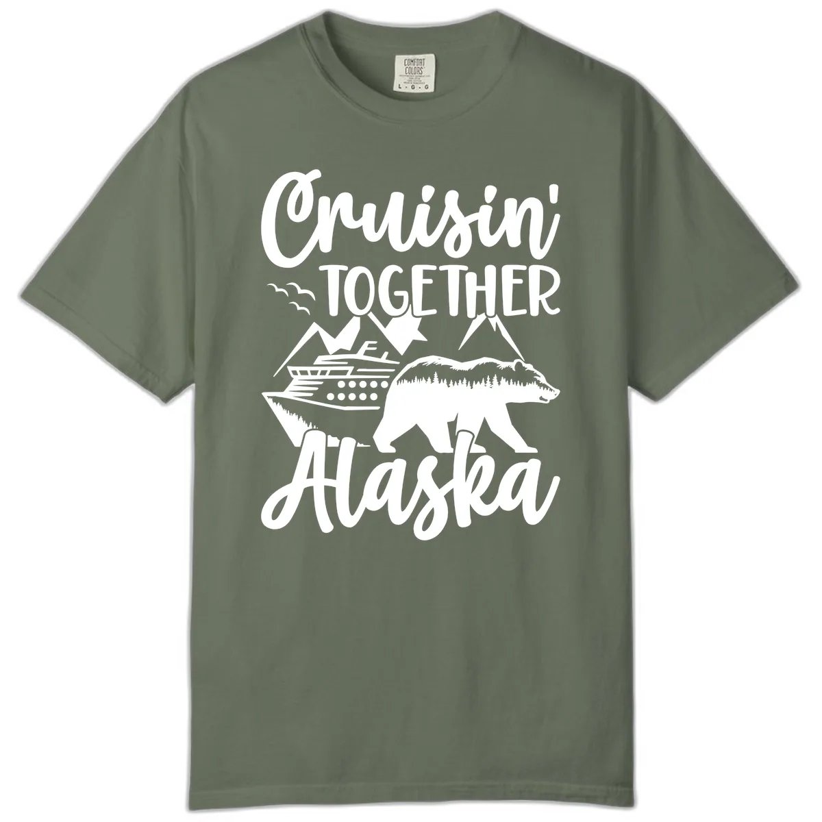 Cruisin' Together Alaska Comfort Color in Moss